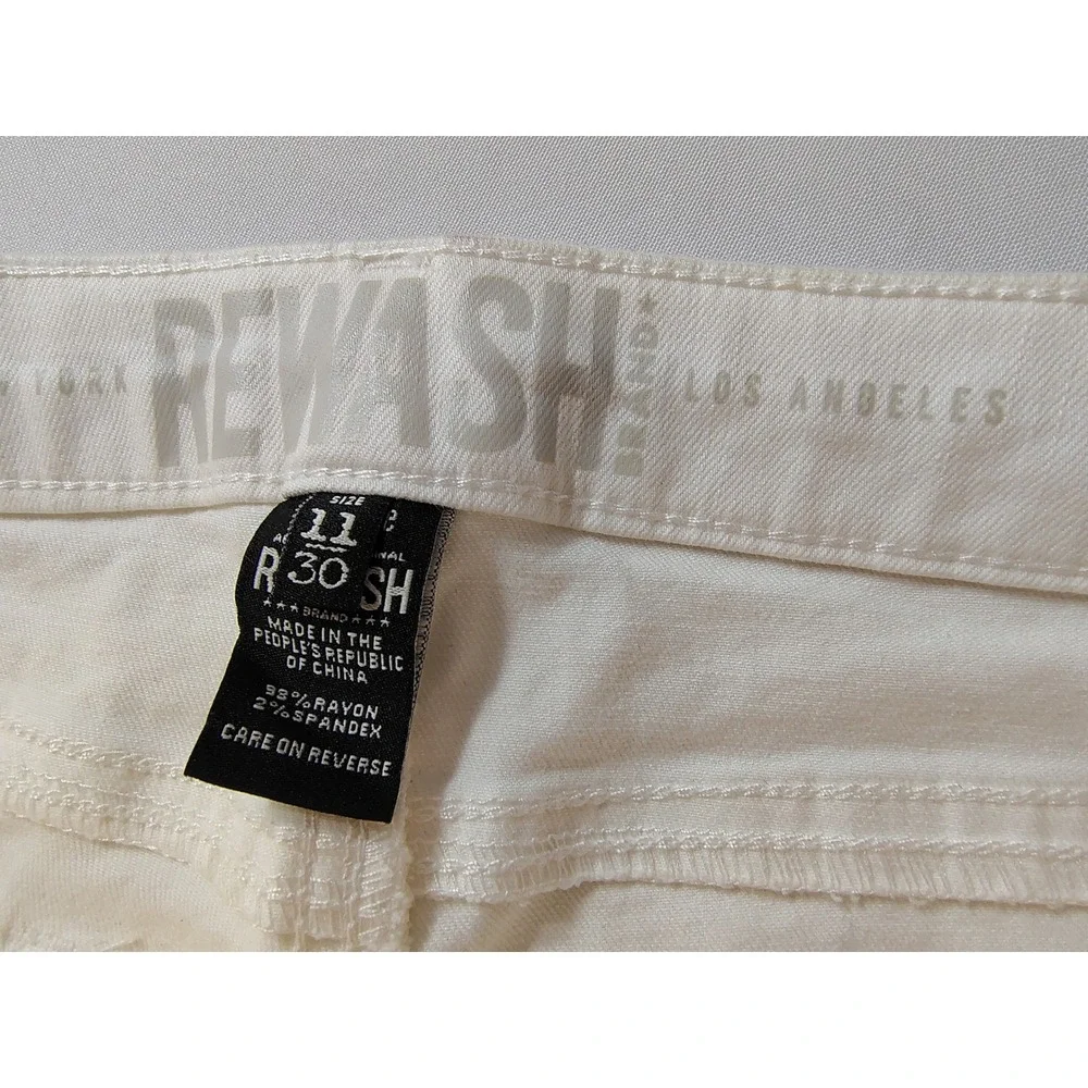 NWT Rewash Karma Classic Rise Ultraskin Jegging White Pants Women 11/30 Slim Fit